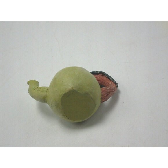 Green Teapot Leaf Handle Ornament Miniature CA 950 C - Picture 6 of 8